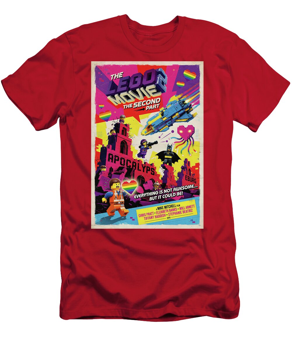 The Lego Movie Sequel Minimal Movie Poster Retro Film Poster Vintage 2019 Sampadart Gallery T-Shirt