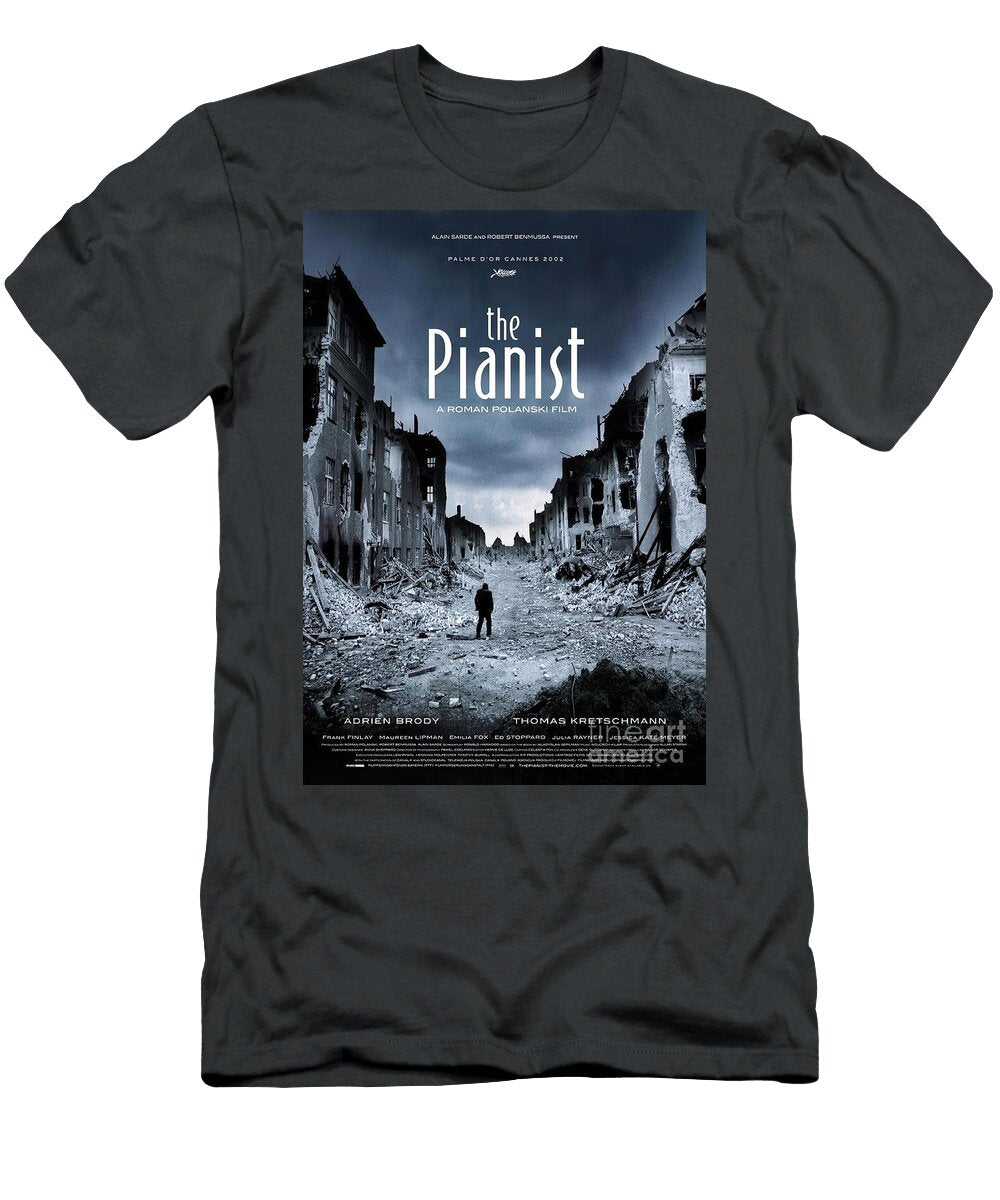The Pianist 2002 Movie Poster Stars on Art T-Shirt