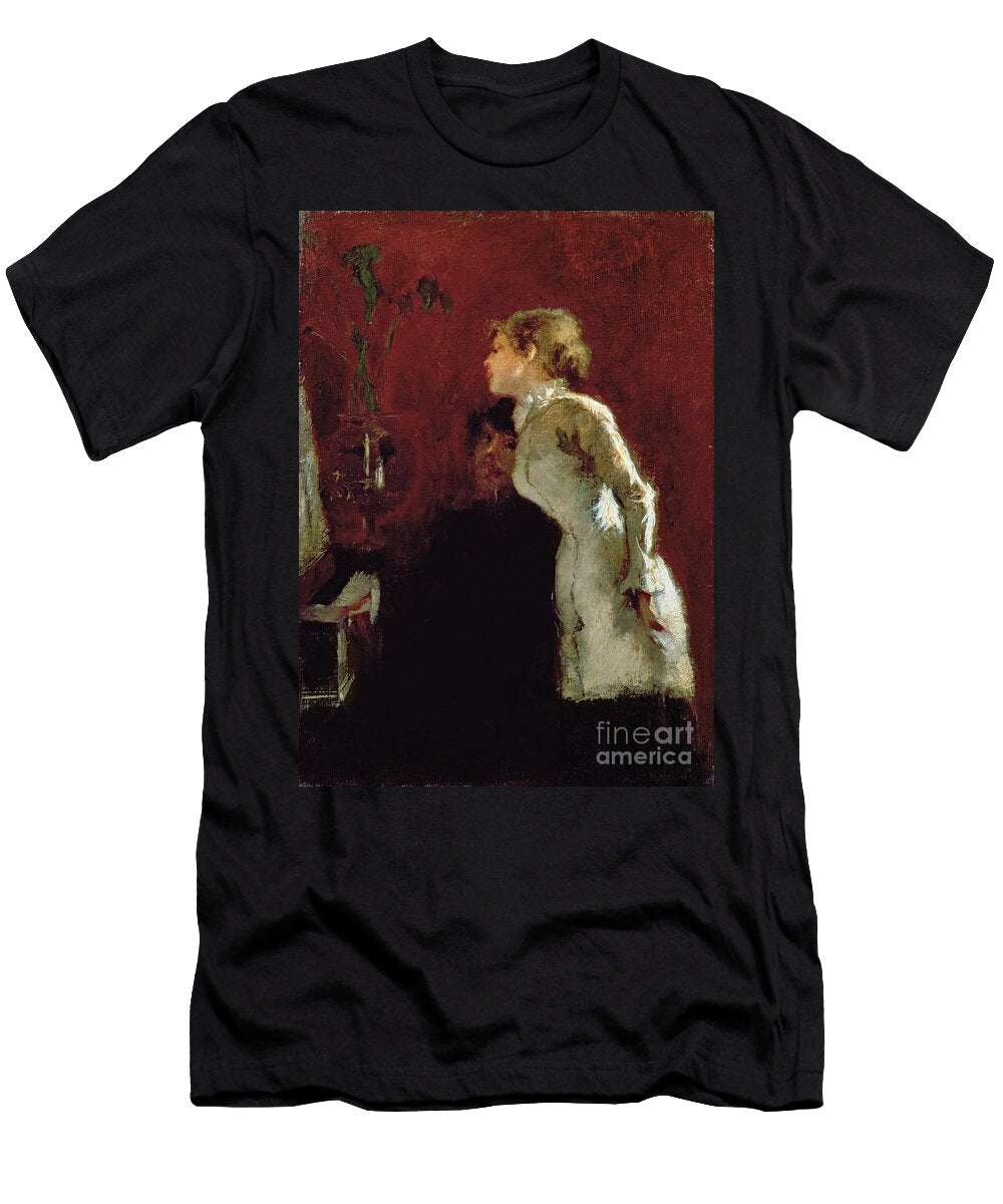 The Piano Lesson Jean Louis Forain T-Shirt