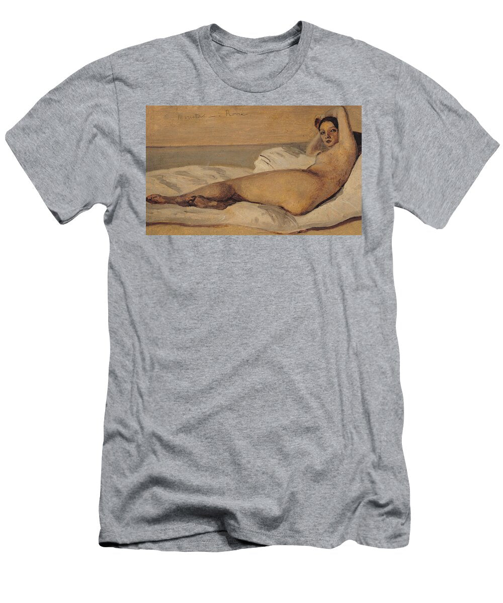 The Roman Odalisque Jean Baptiste Camille Corot T-Shirt