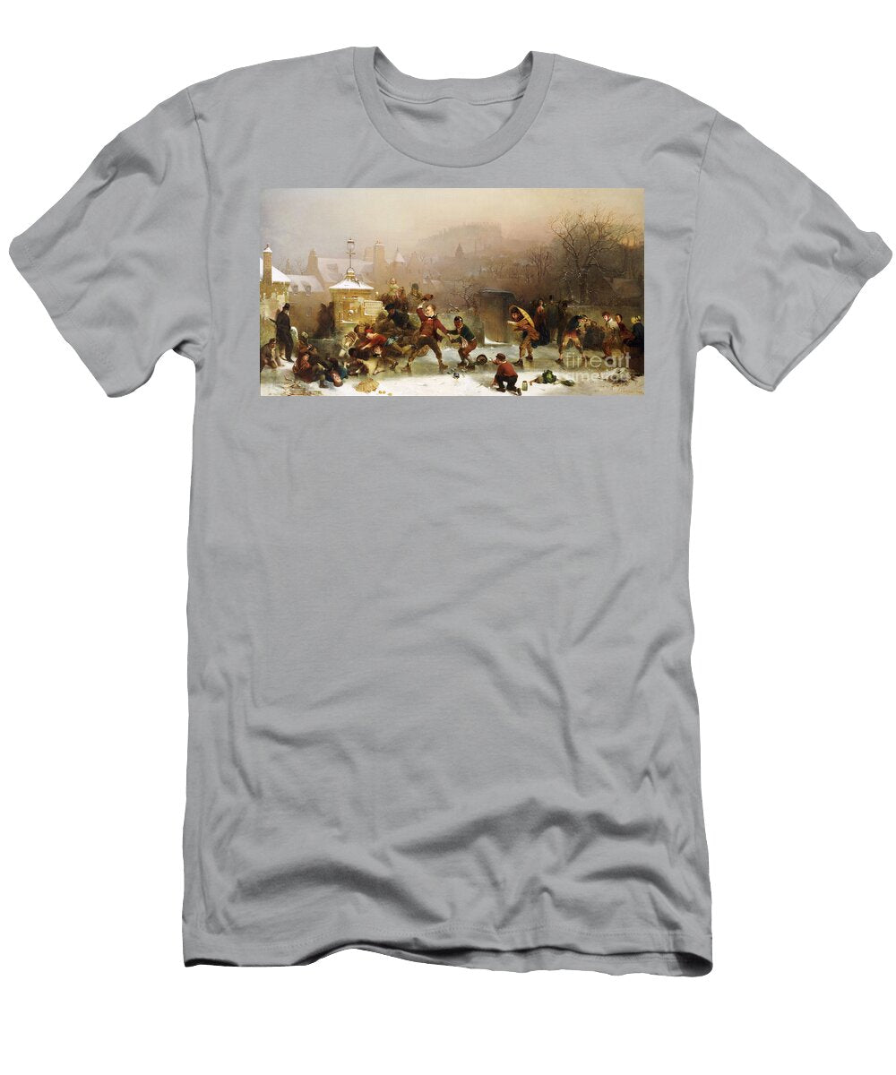 The Slide Below the Castle Edinburgh John Ritchie T-Shirt