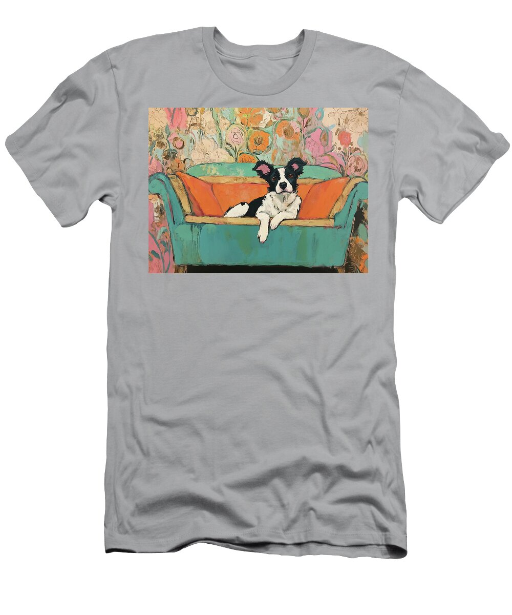 The Whimsy Lounging Pup Lisa S Baker T-Shirt