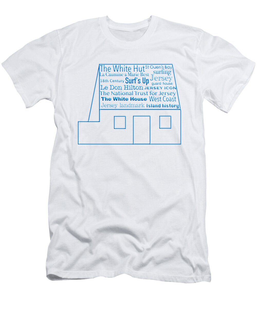 The White House Jersey with Text Design Barefoot Bodeez Art T-Shirt