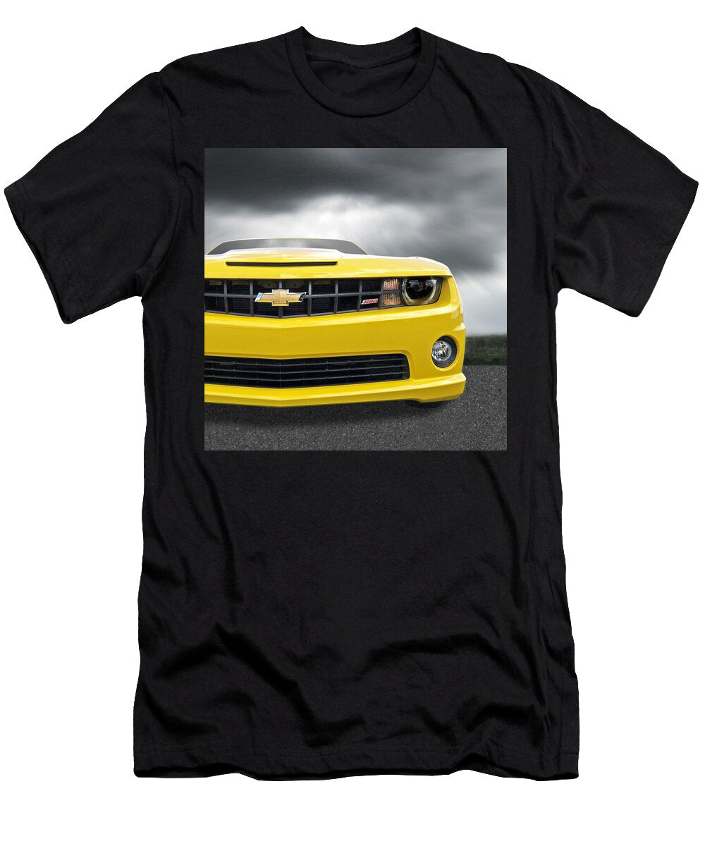 Theres a Storm Coming Camaro Ss Square Gill Billington T-Shirt