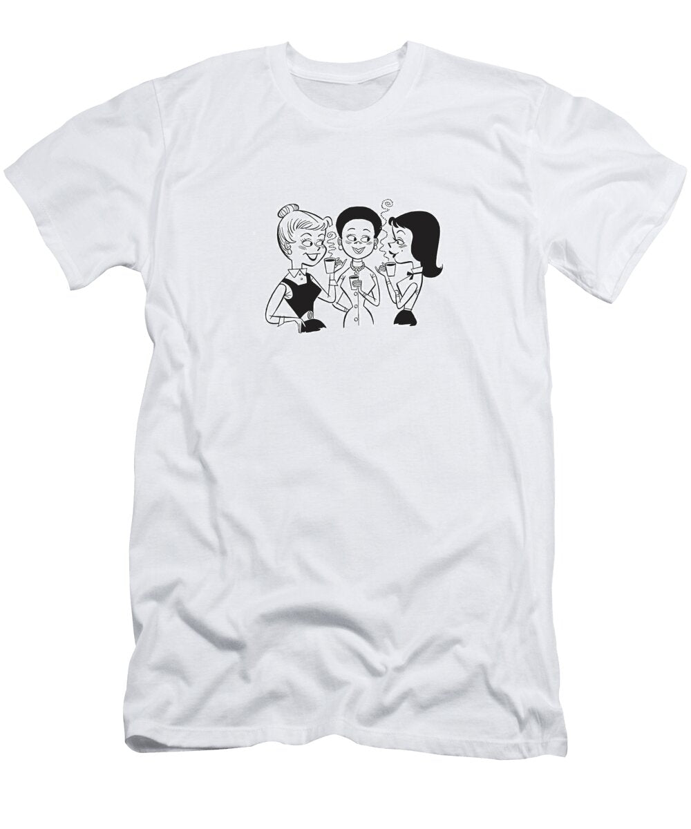 Three Ladies At Coffee Hour Csa Images T-Shirt