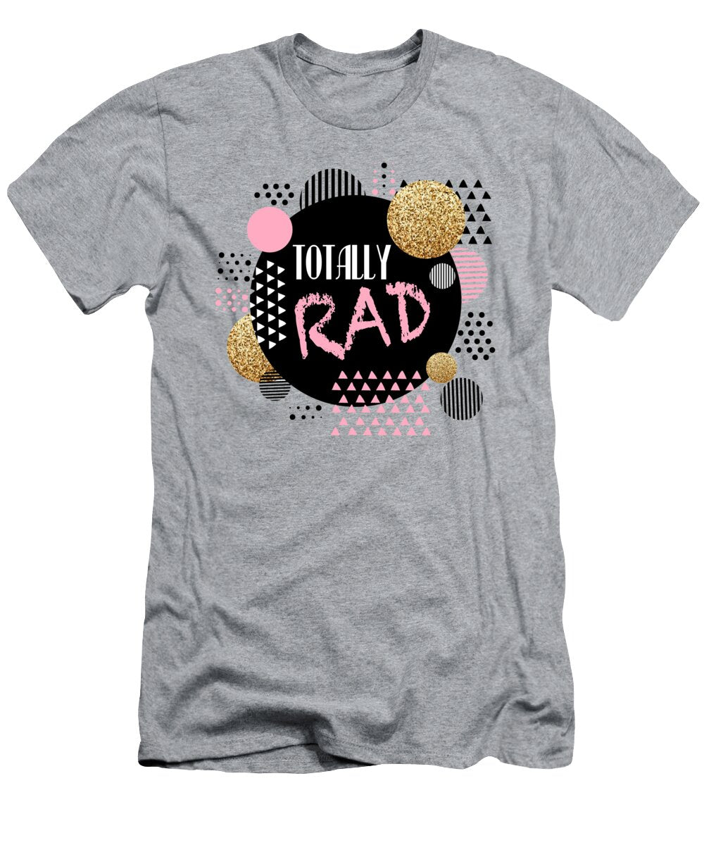 Totally Rad Retro Neon 3 Galaxy with Palms Background Tony Rubino T-Shirt