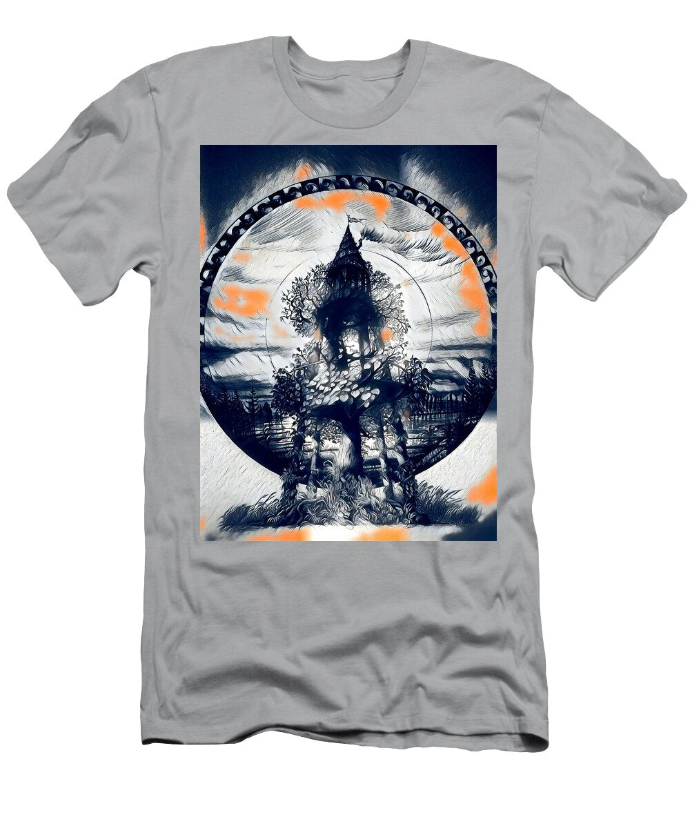 Tower in the Lake Tom Haespi T-Shirt