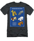 Toy Building Block Animal Patents Colorized Patent Print Dark Blue Greg Edwards T-Shirt