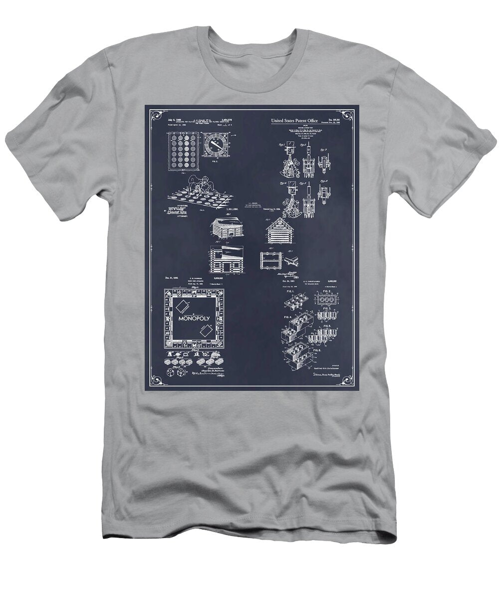 Toy Set Blackboard Patent Print Greg Edwards T-Shirt