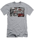 Tractor Collectibles Black and White and Red Debra and Dave Vanderlaan T-Shirt