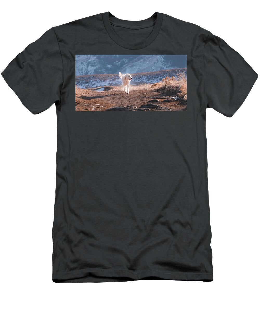 Traildog on the North Table Mountain Trail Cary Leppert T-Shirt