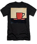 Tranquil Coffee Brew a Dance of Muted Hues in Minimalist Harmony Olfactoart Studio T-Shirt