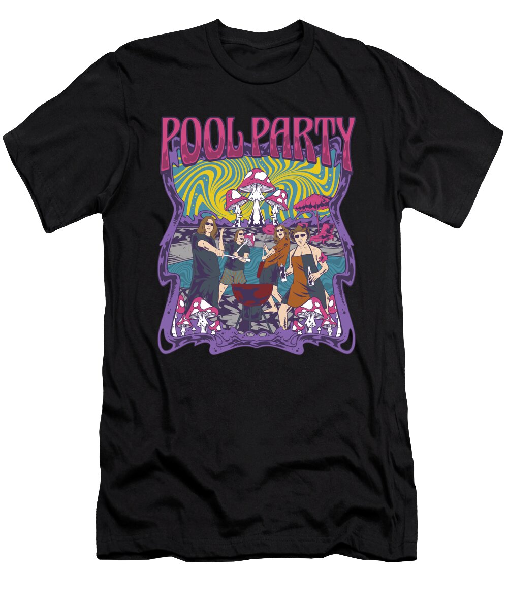 Trippy Pool Party Spacerockz T-Shirt
