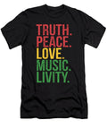 Truth Peace Love Music Livity Reggae Rasta One Love Noirty Designs T-Shirt
