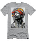 Tupac Shakur in Vibrant Geometric Style Kevin Walker and Pixel Reverie T-Shirt
