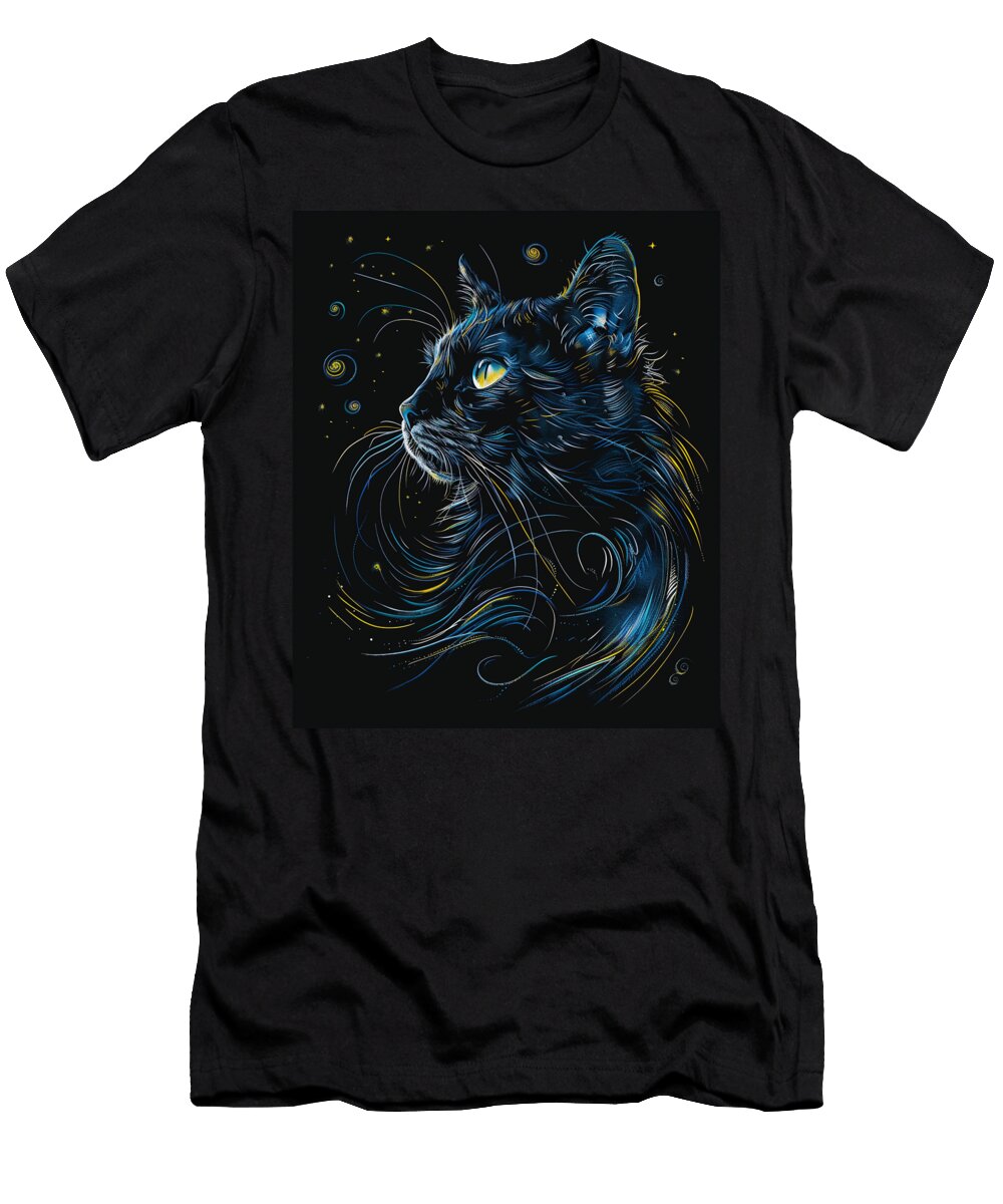 Turntable Tabby the Cat DJ Story Dnt Prints Art T-Shirt