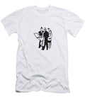 Two Men and One Woman Talking Csa Images T-Shirt