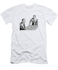 Two Men At Office Desk Discussing a Map Csa Images T-Shirt