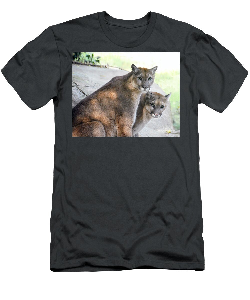 Two Mountain Lions Catherine Sherman T-Shirt