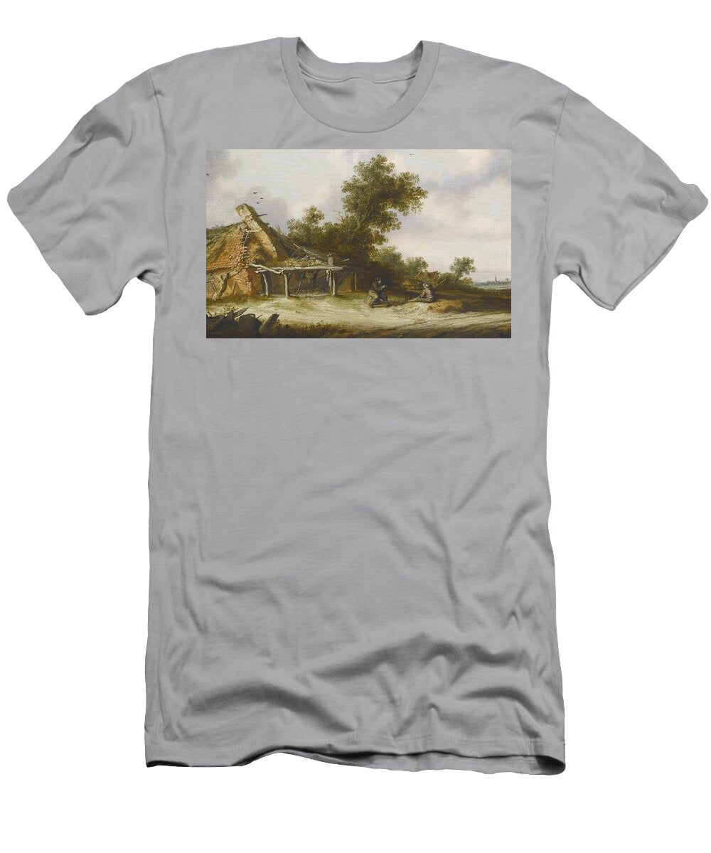 Two Seated Travellers Salomon Van Ruysdael T-Shirt