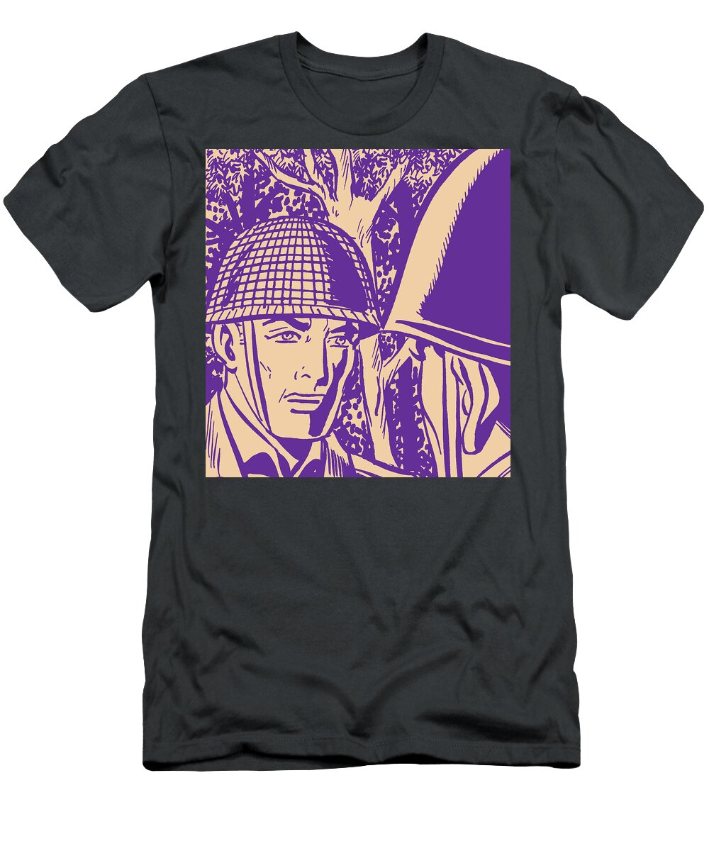Two Soldiers Talking Csa Images T-Shirt