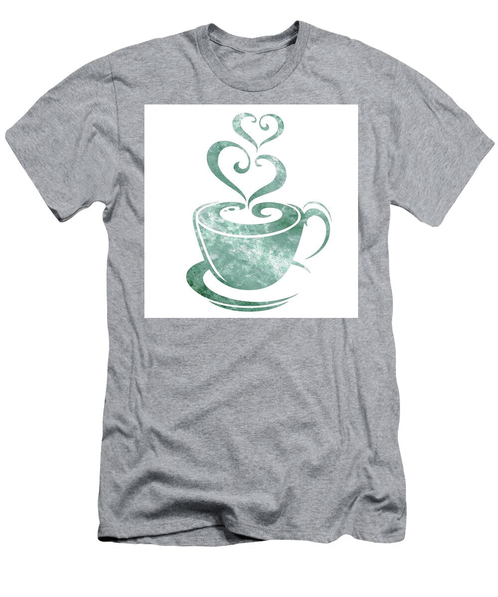 Two Sweet Hearts Cup of Coffee Delicious Watercolor Art Iv Irina Sztukowski T-Shirt