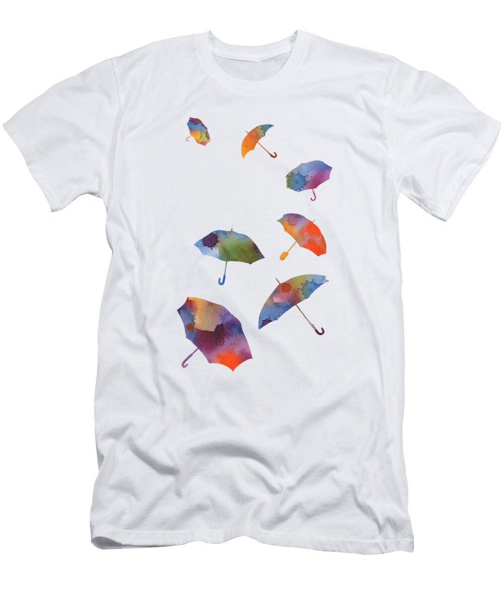 Umbrellas Abstract DJ Rogers T-Shirt