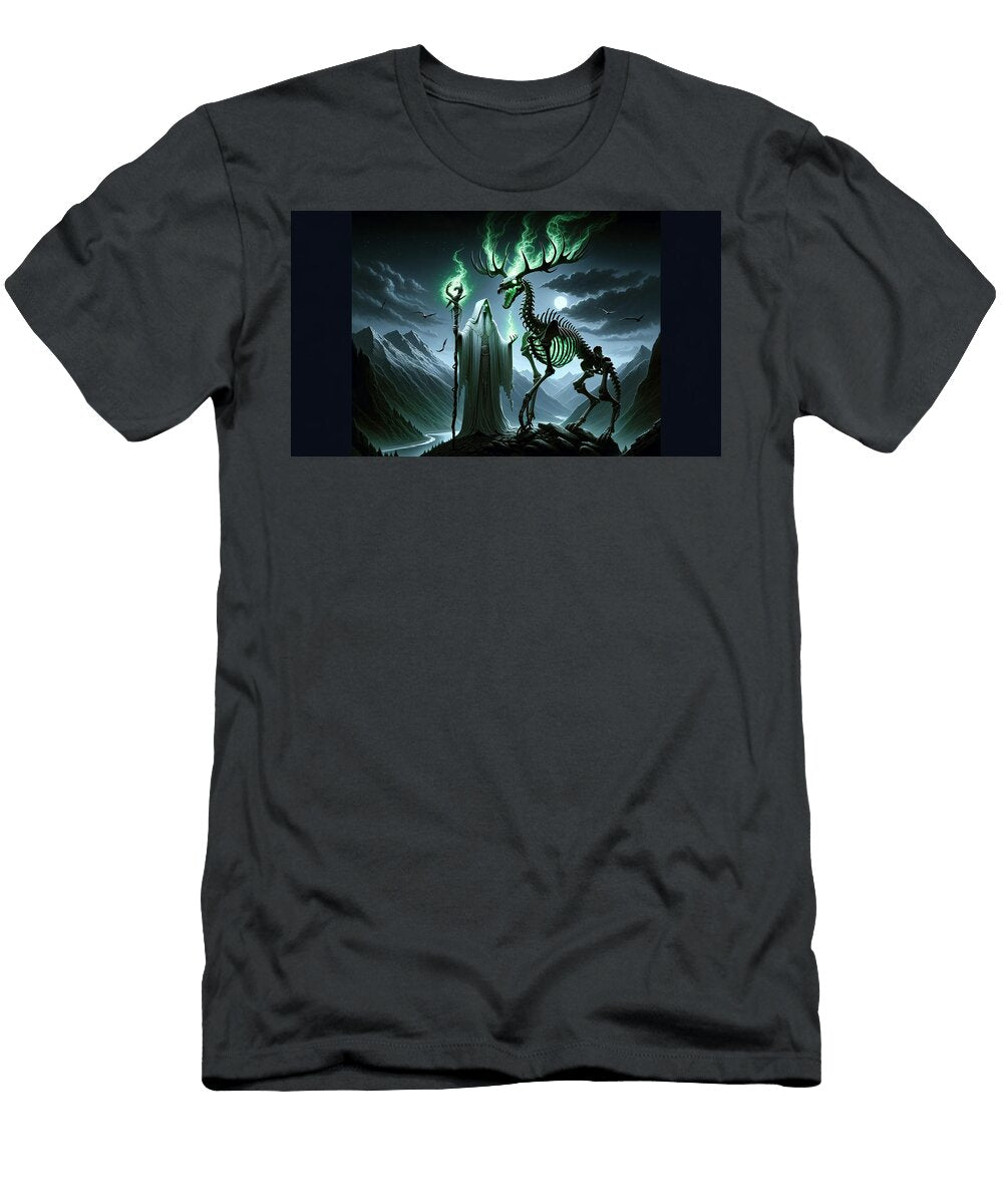 Undead Stag and Necromancer Vernon Townsend T-Shirt