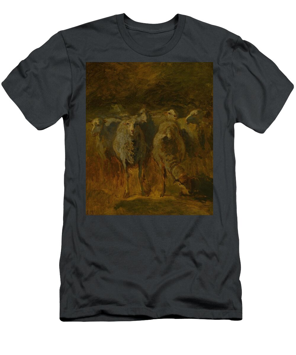 Unfinished Study of Sheep C Constant Troyon French T-Shirt