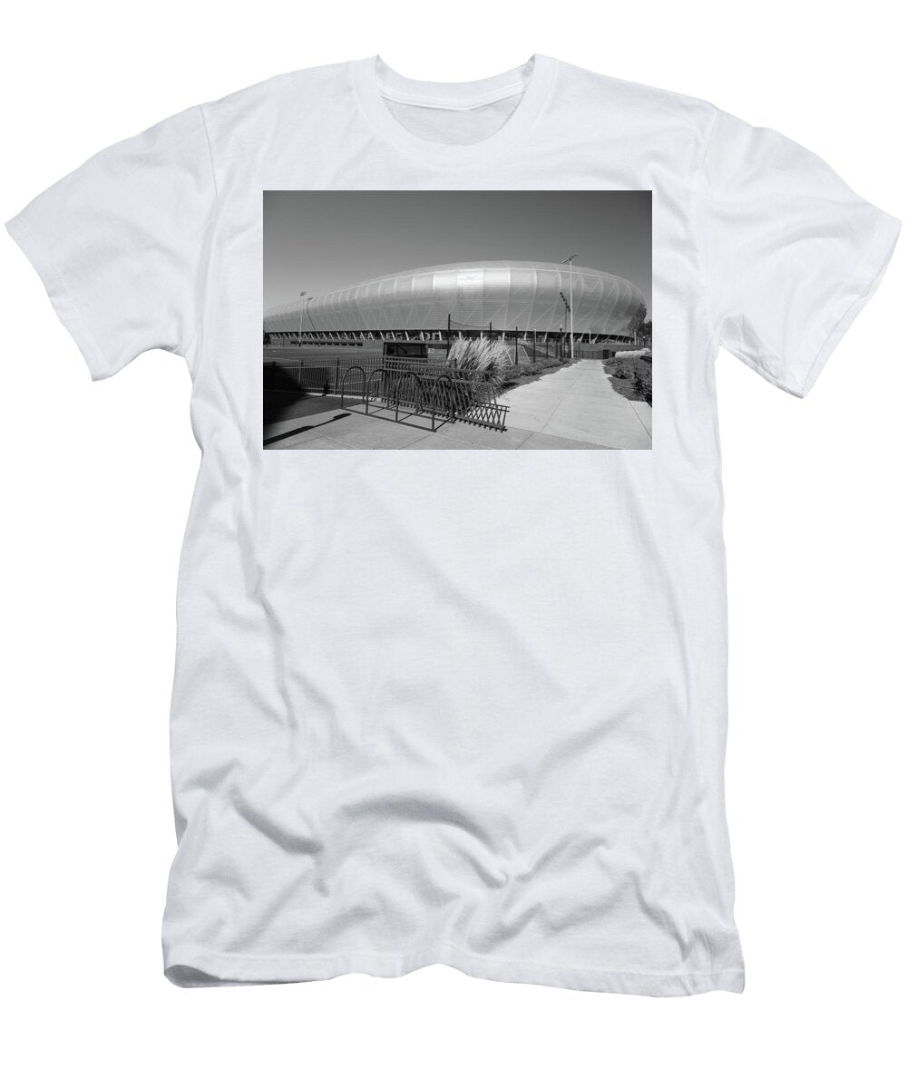 University of Oregon Hayward Field in Black and White Eldon Mcgraw T-Shirt