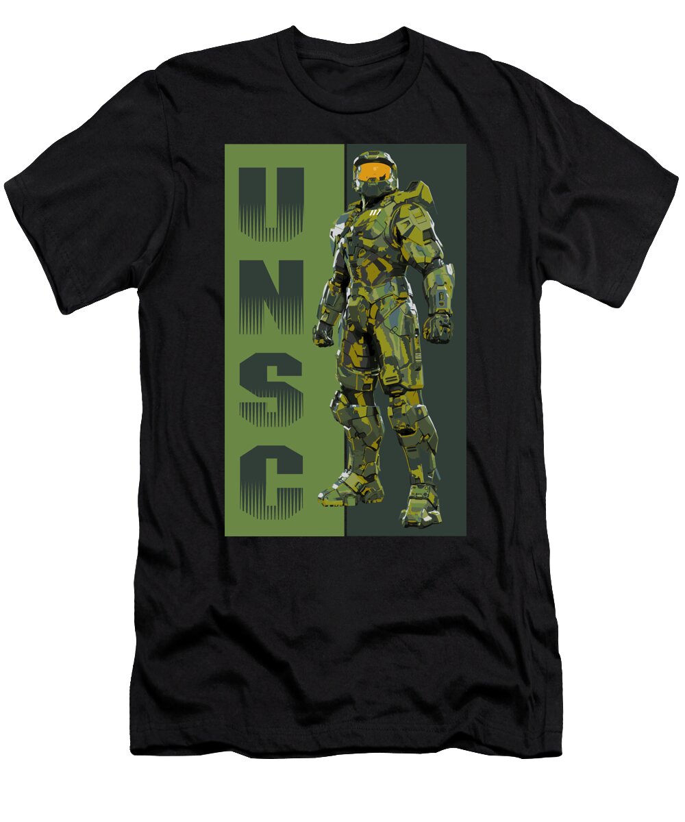 Unsc Master Chief Spartan Halo Games Kirania Finest T-Shirt