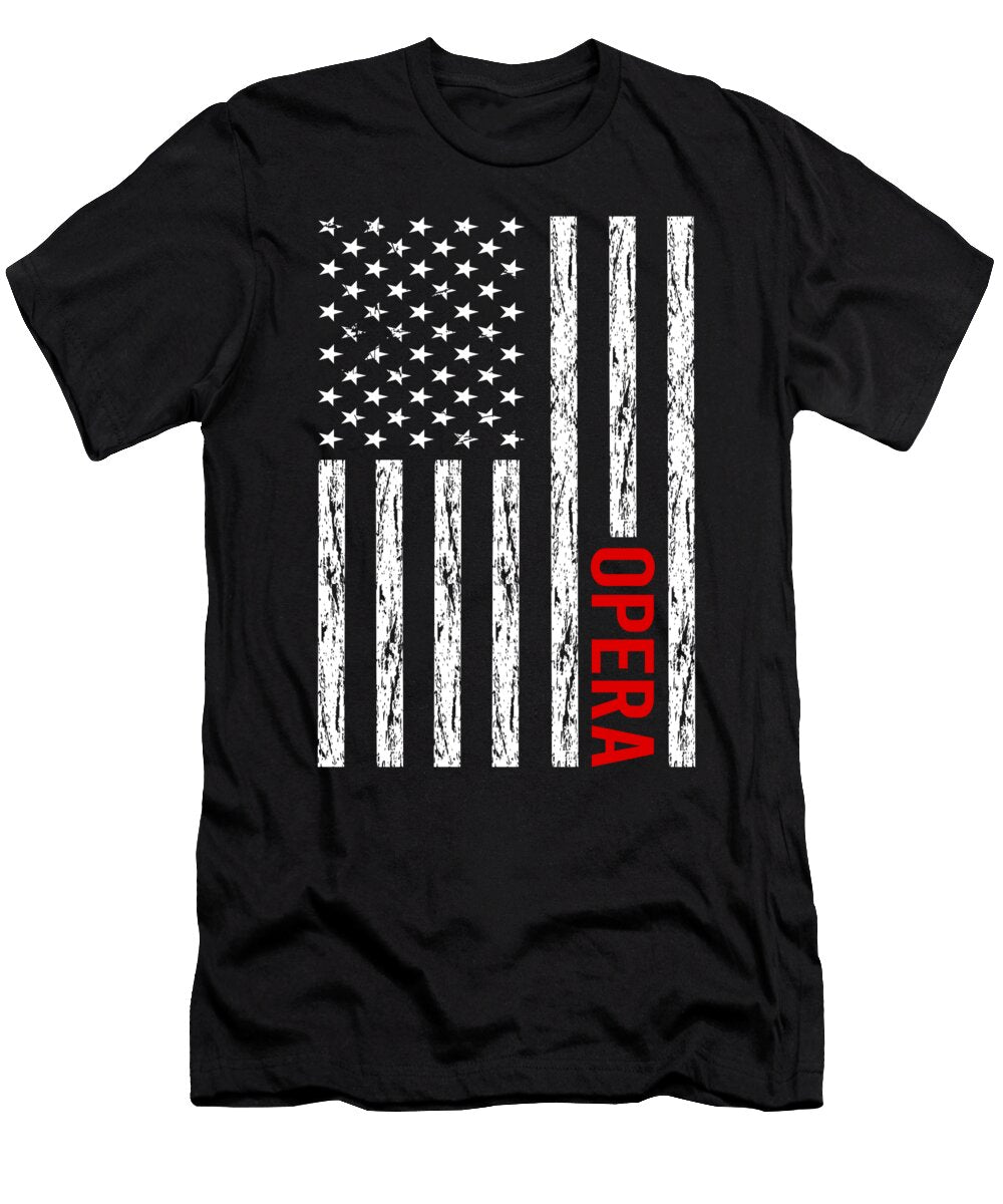 USA Flag Opera Petrona Romero T-Shirt
