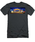 Vibrant Amusement Park Entrance At Dusk Mark Andrew Thomas T-Shirt