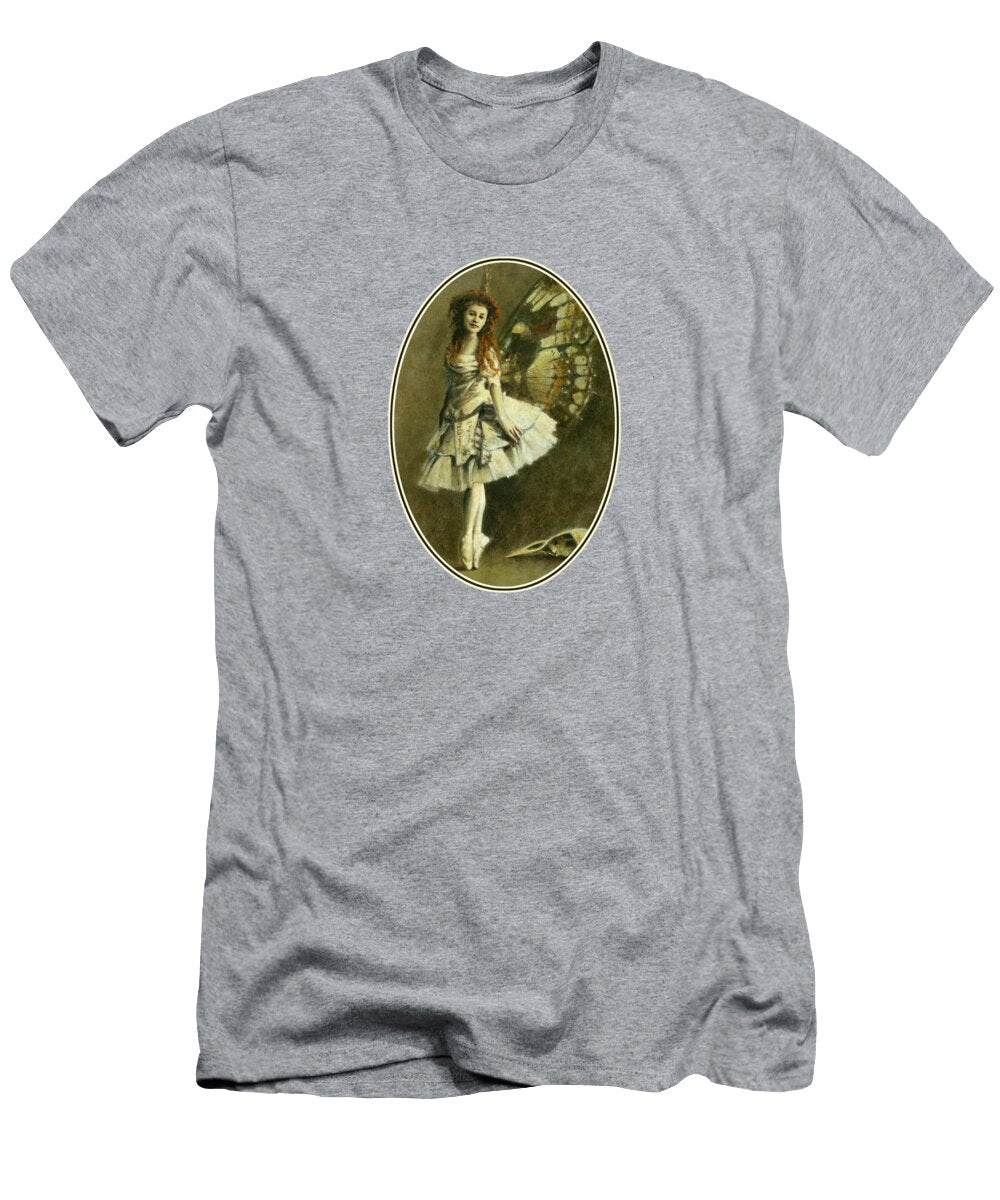 Victorian Gothic Fairy Oval Design Michael Thomas T-Shirt