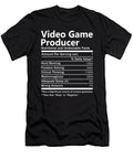 Video Game Producer Nutrition Factors Gift Item Shi Hu Kang T-Shirt
