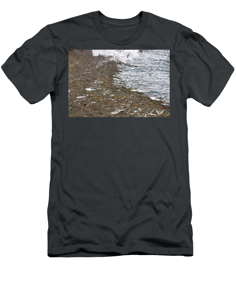 View of Everest Base Camp on the Khumbu Jake Norton T-Shirt