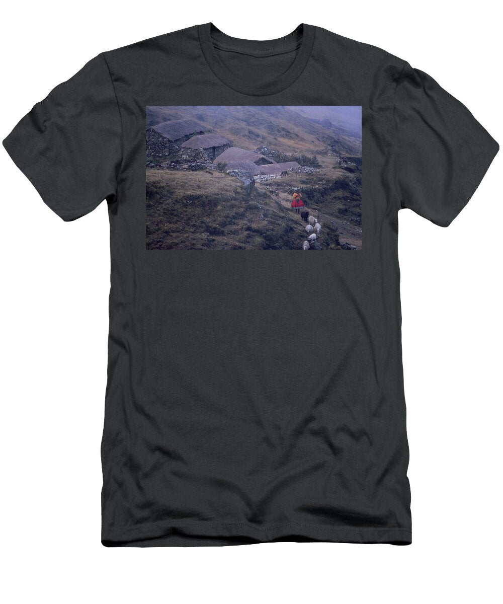 Village of Puma Chanca Sheep Rural Beth Wald T-Shirt