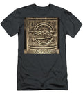 Vintage 1969 Pepsi Cola Bottle Square Retro Sepia Paul Ward T-Shirt