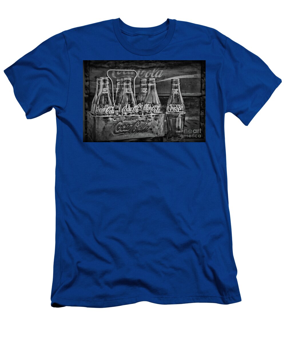 Vintage Coca Cola Metal Carrier in Black and White Paul Ward T-Shirt