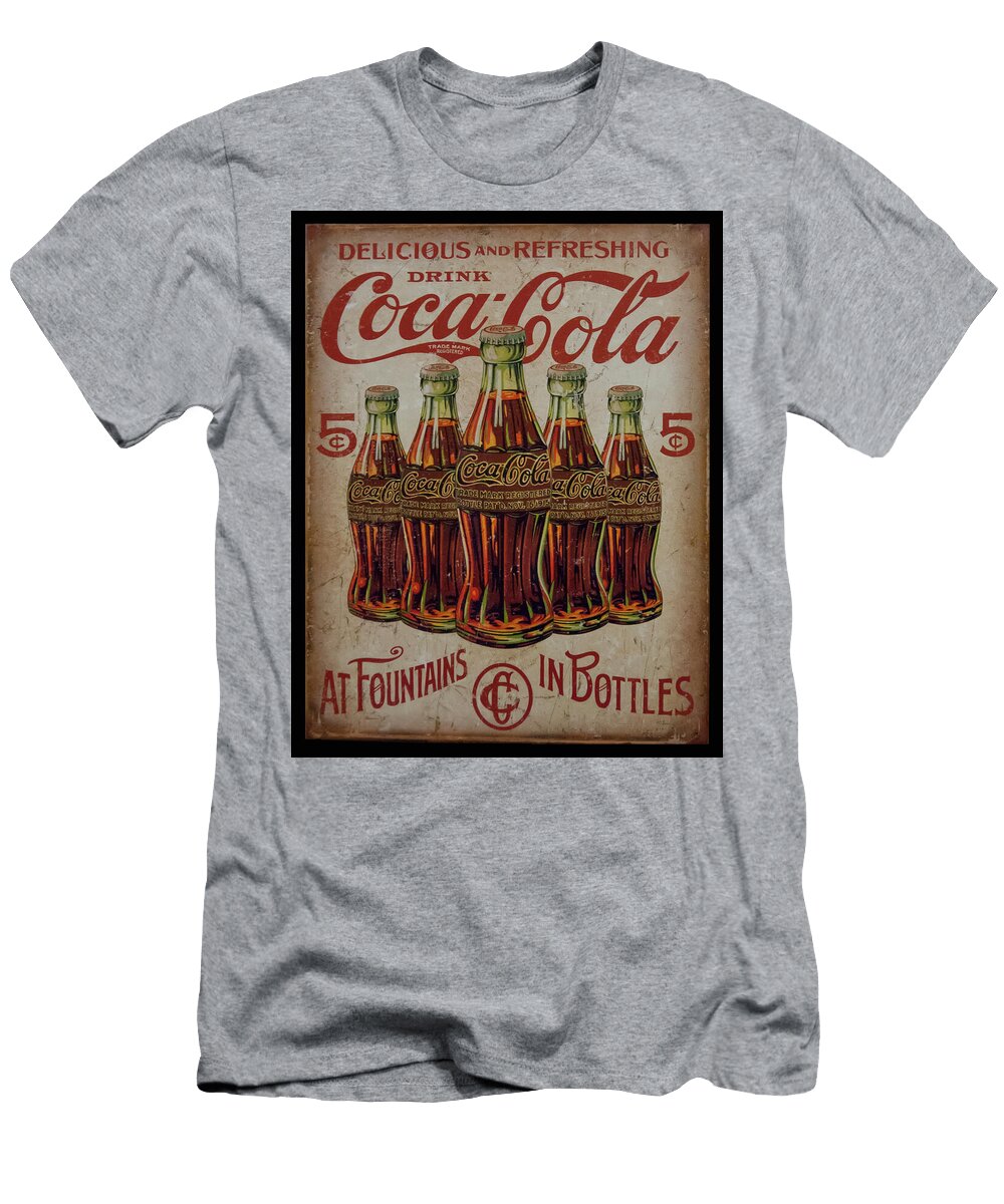 Vintage Coca Cola Sign Chris Flees T-Shirt