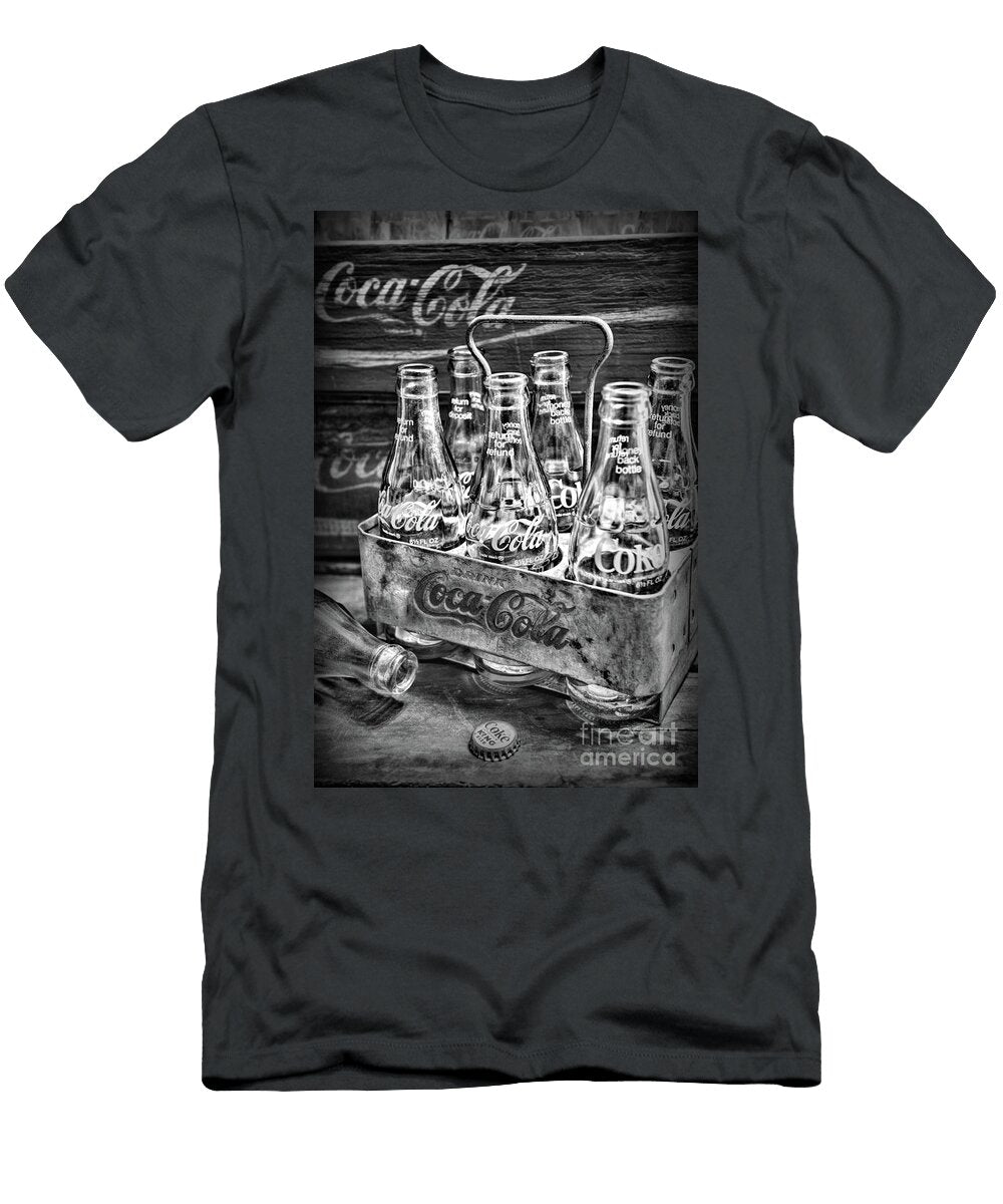 Vintage Coke Six Pack Carrier in Black and White Paul Ward T-Shirt
