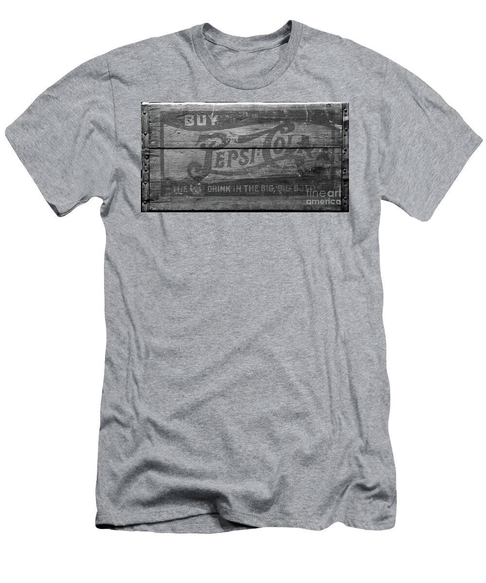Vintage Double Dot Pepsi Wooden Crate Black and White Paul Ward T-Shirt