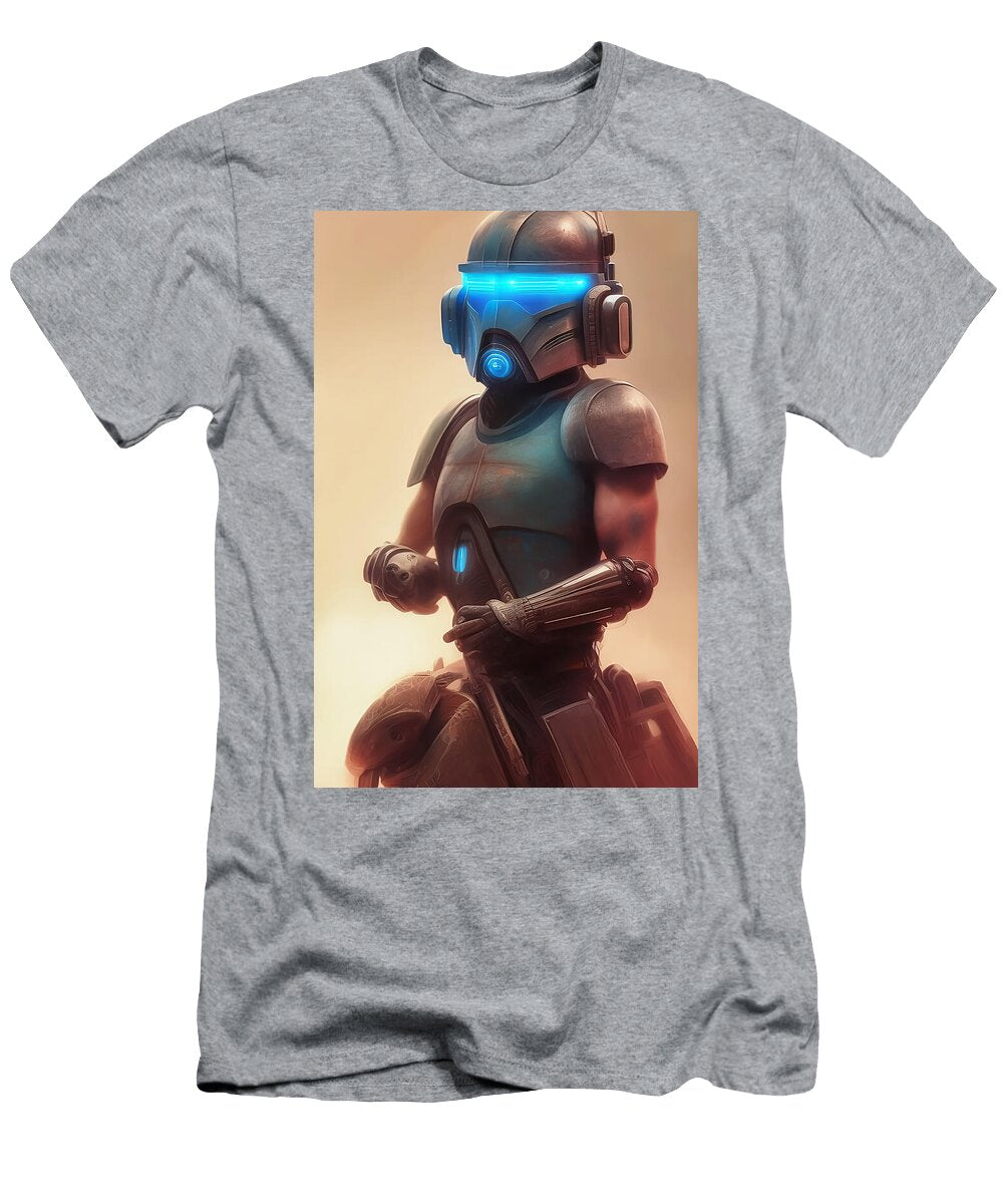 Vintage Futuristic Soldier Manjik Pictures T-Shirt
