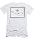 Vintage Map Nantucket Including Tuckernuck 1838 Black and White Carol Japp T-Shirt