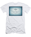 Vintage Map Nantucket Including Tuckernuck 1838 Cool Blue Carol Japp T-Shirt