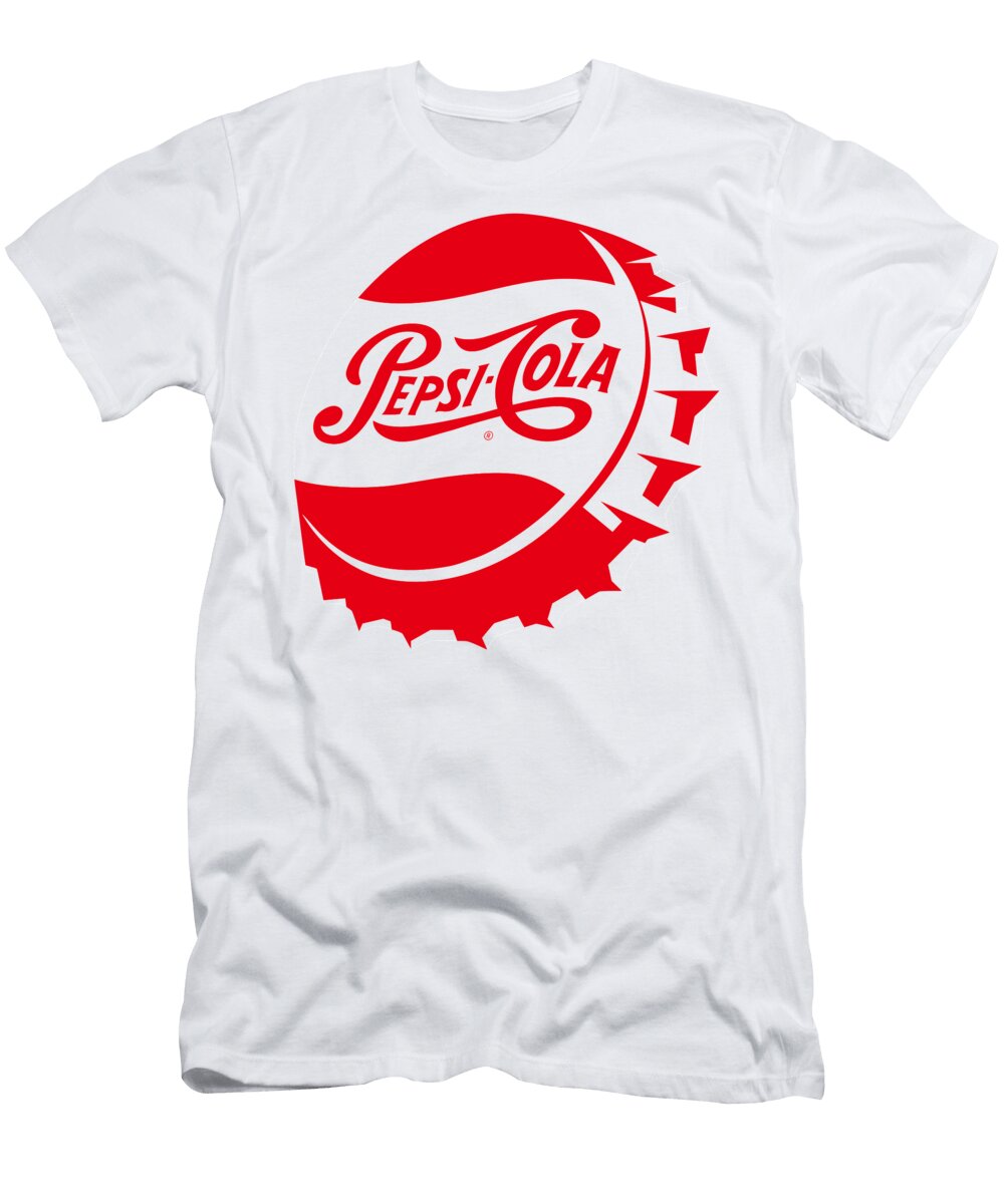 Vintage Pepsi Cola Bottle Caps 06black Red Bobbi Freelance T-Shirt