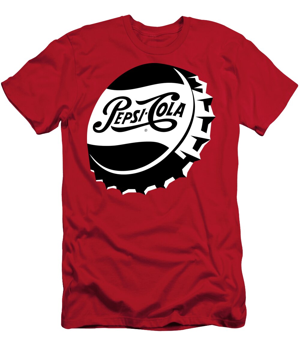 Vintage Pepsi Cola Bottle Caps 06red Black Bobbi Freelance T-Shirt