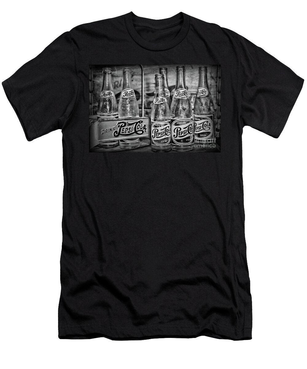 Vintage Pepsi Metal Carrier Black and White Paul Ward T-Shirt