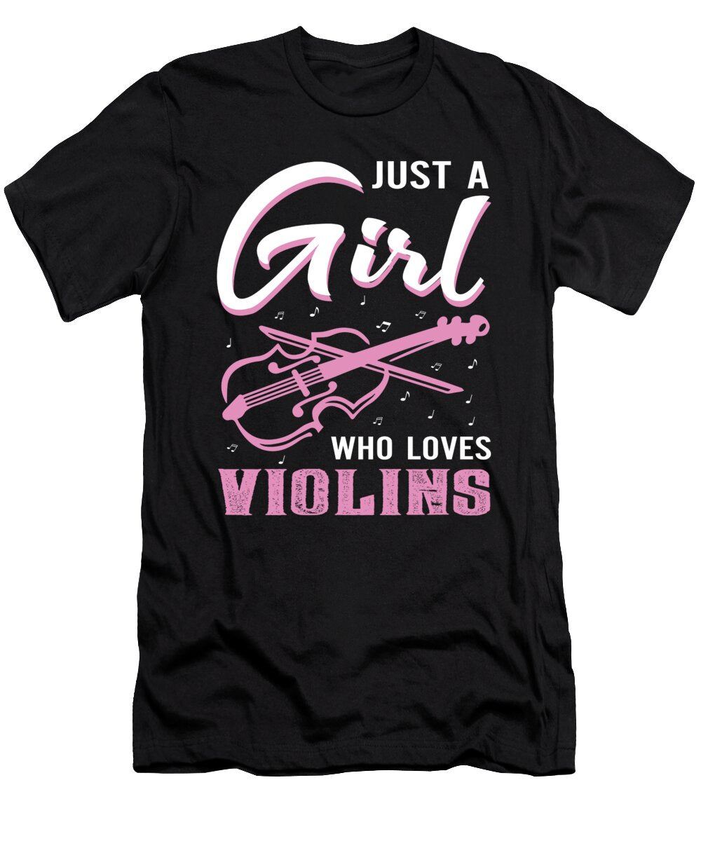 Violin String Instrument Violinist Gift Raphaelartdesign T-Shirt