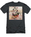 Visit to Local Cafe Colorful Warm Coffee Cup Two Sweet Hearts Hot Watercolor Irina Sztukowski T-Shirt